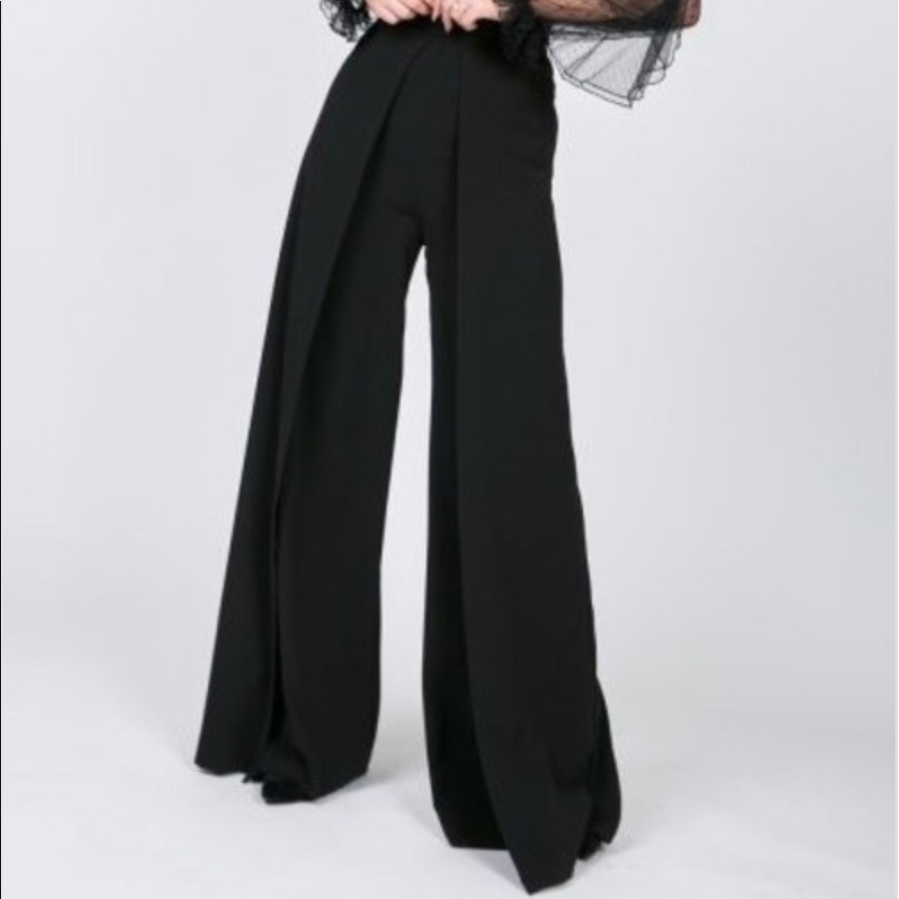 Pleated Palazzo Pants
